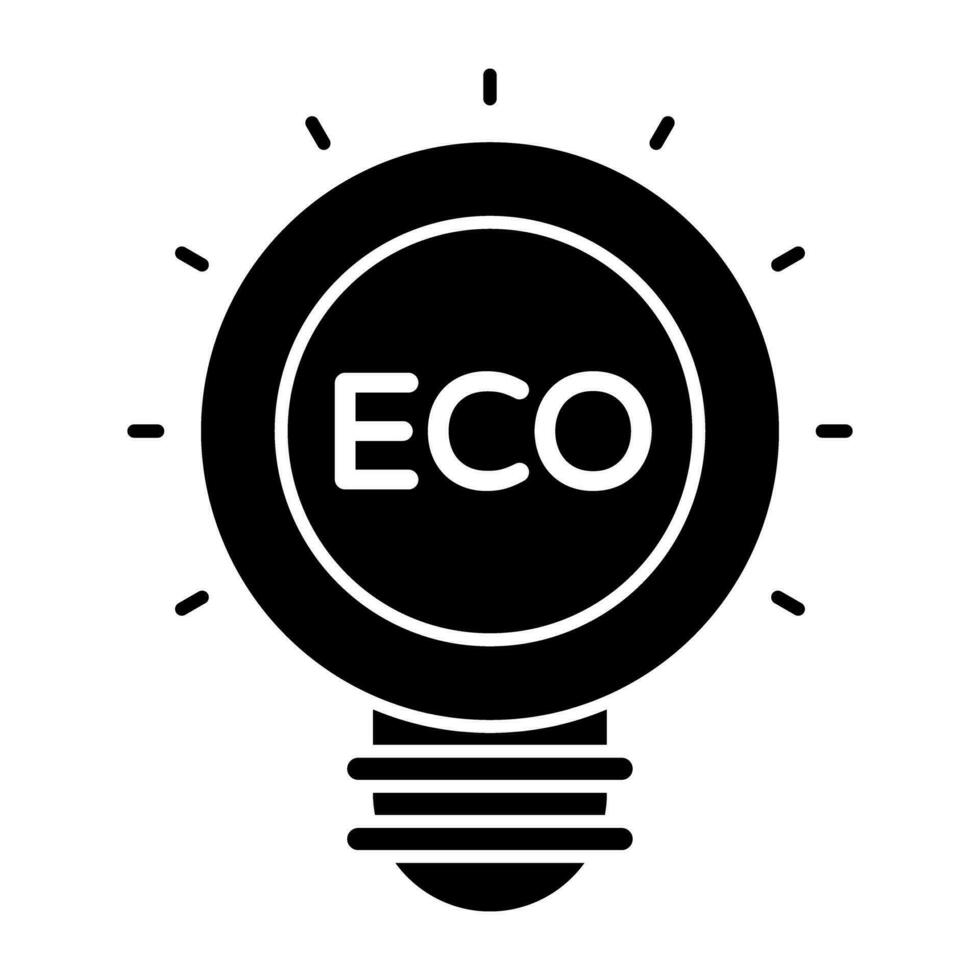 Perfecto diseño icono de eco idea vector