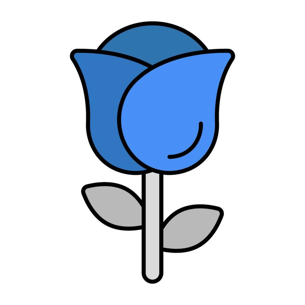 A beautiful design icon of tulip vector