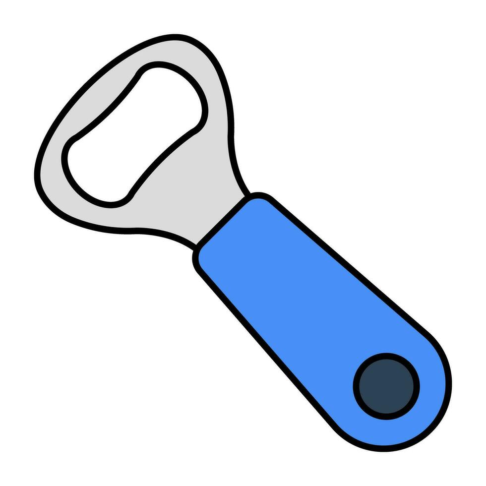 An icon design of bottle opener vector