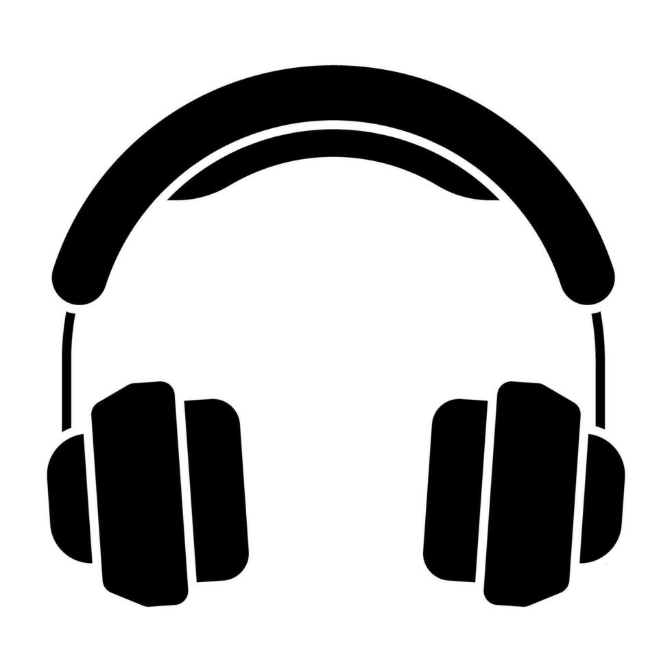 un icono diseño de auriculares vector