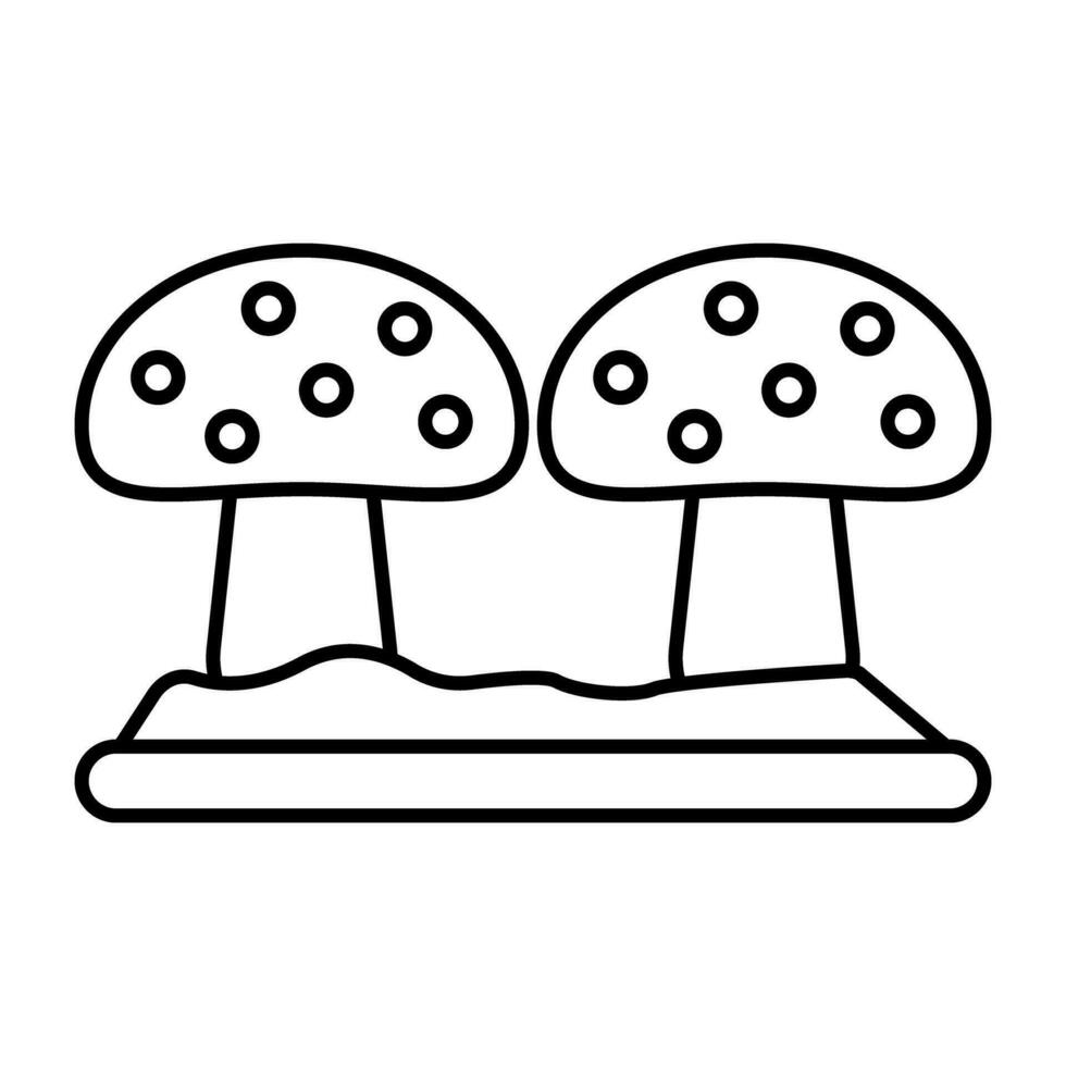 Modern design icon of mushroom vector