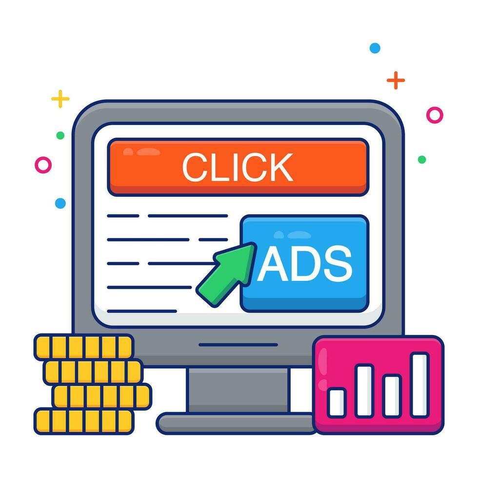 A perfect design vector of online marketing