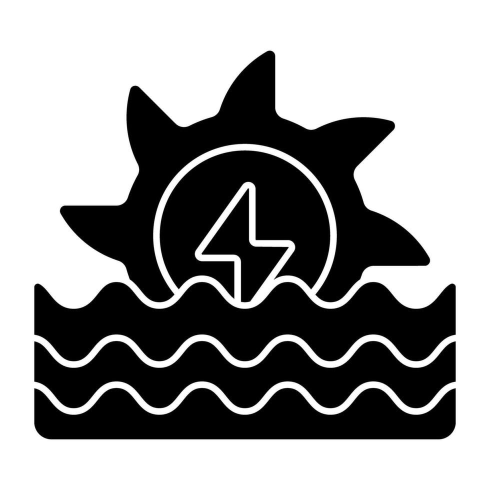 Modern design icon of hydro power vector