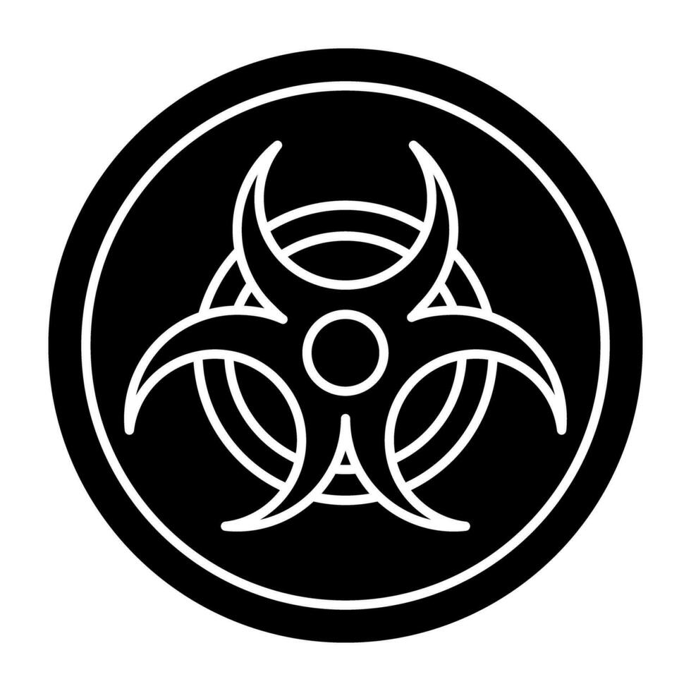 Trendy vector design of biohazard sign