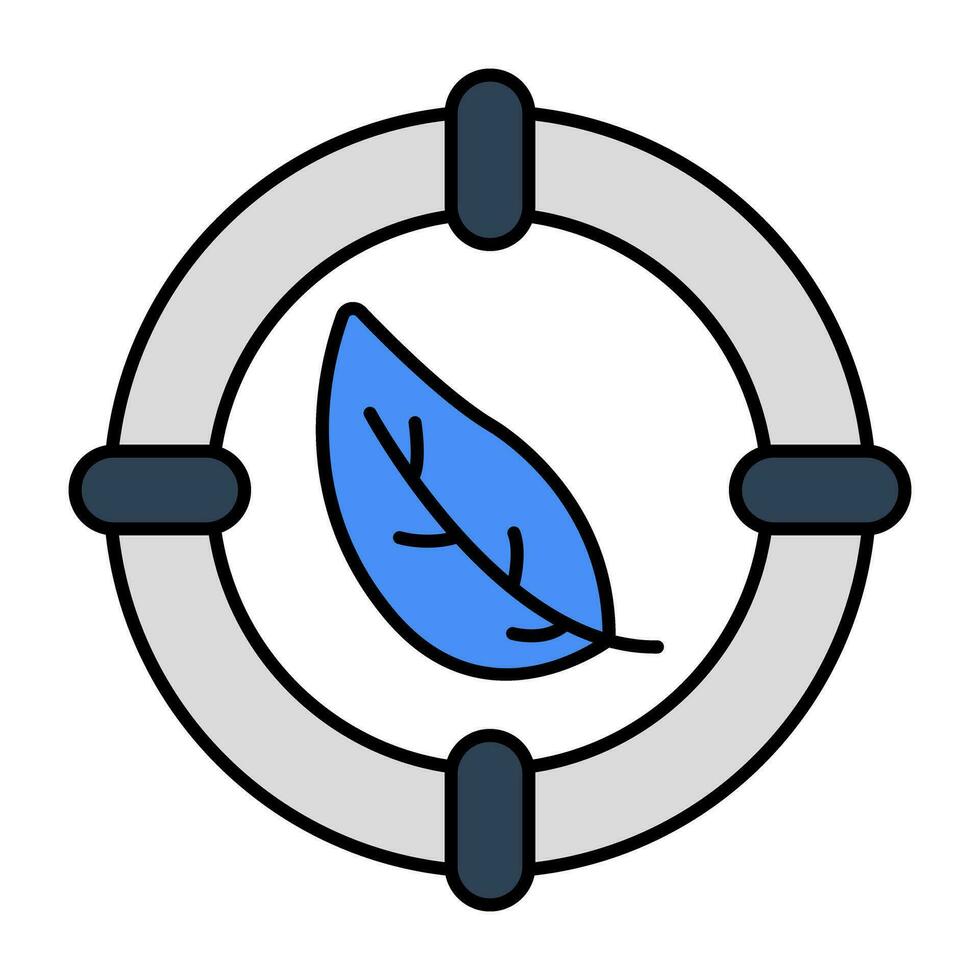 moderno diseño icono de hoja vector