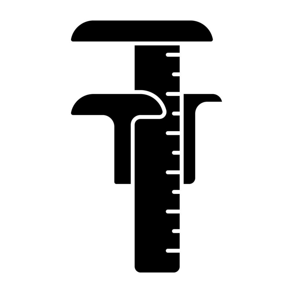 An icon design of vernier caliper vector