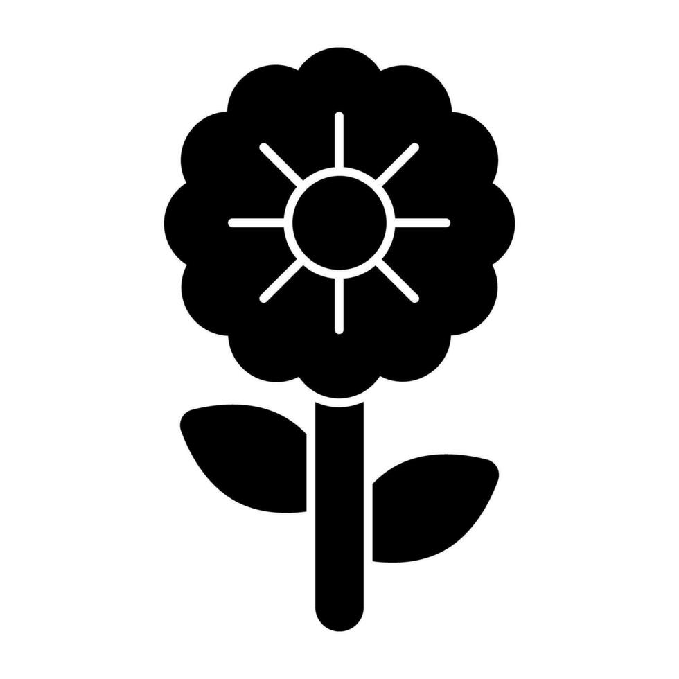 A beautiful design icon of flower vector