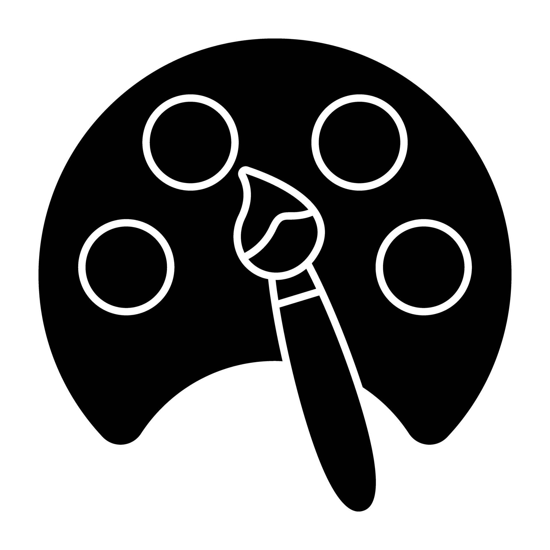 Trendy vector design of paint palette 34463542 Vector Art at Vecteezy