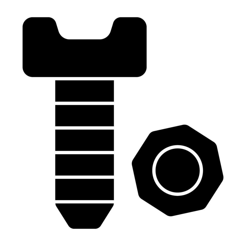 icono de diseño único de tornillo vector