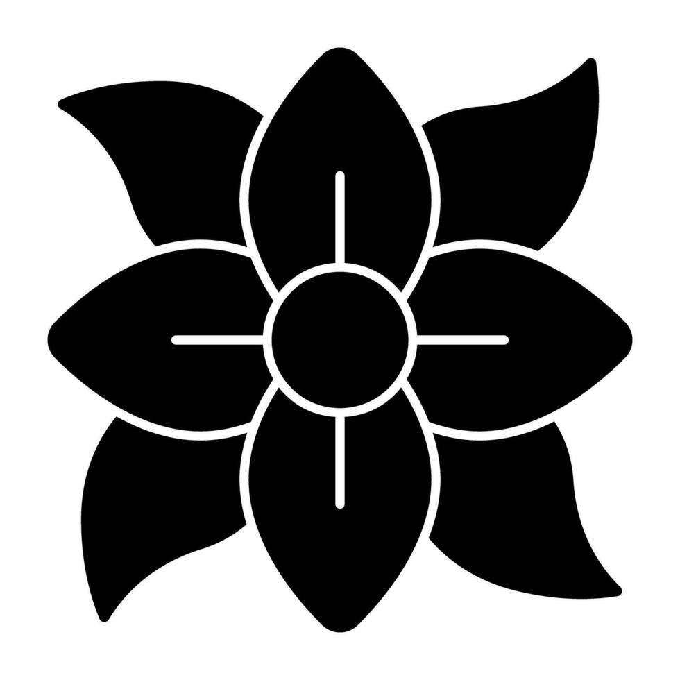 icono de diseño moderno de flor vector