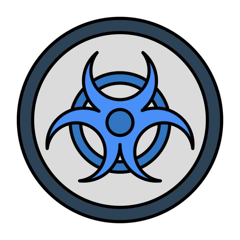 Trendy vector design of biohazard sign