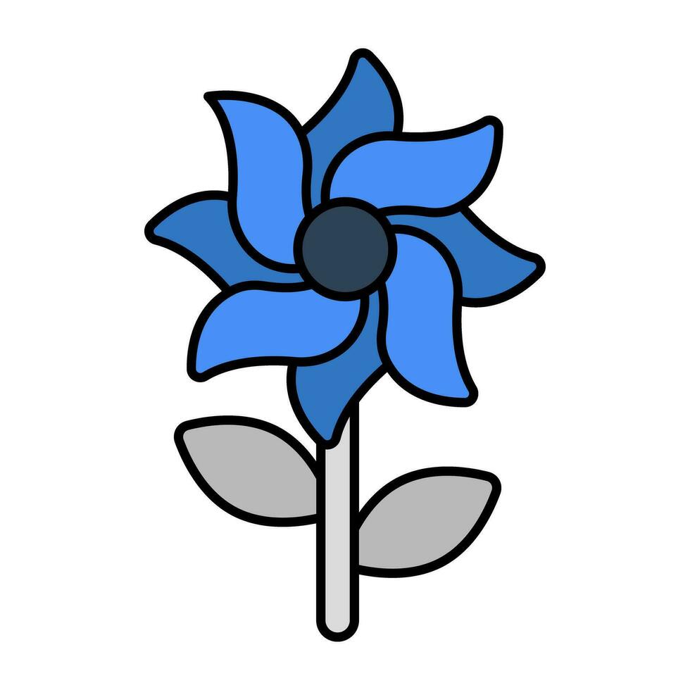 icono de diseño moderno de flor vector