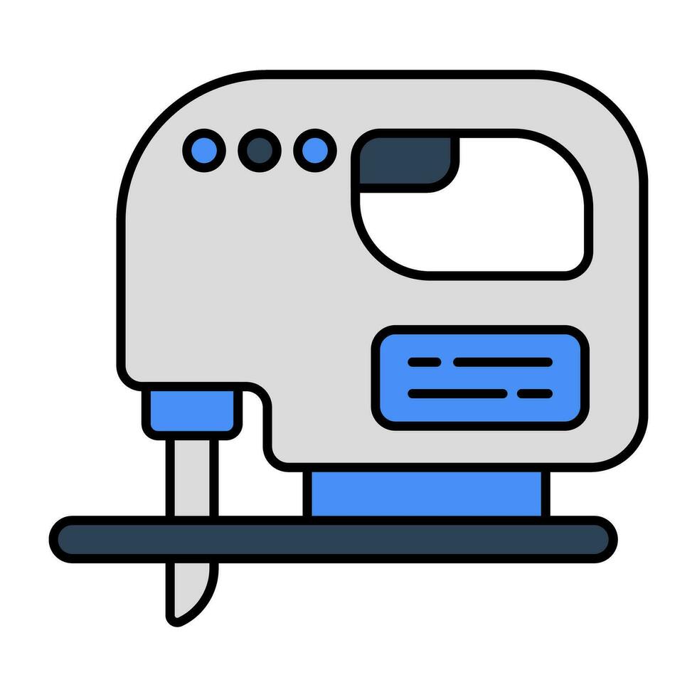 An icon design of electric jigsaw vector