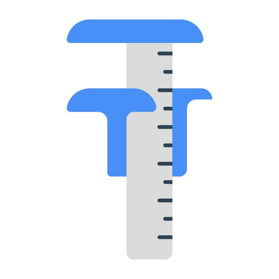 An icon design of vernier caliper vector