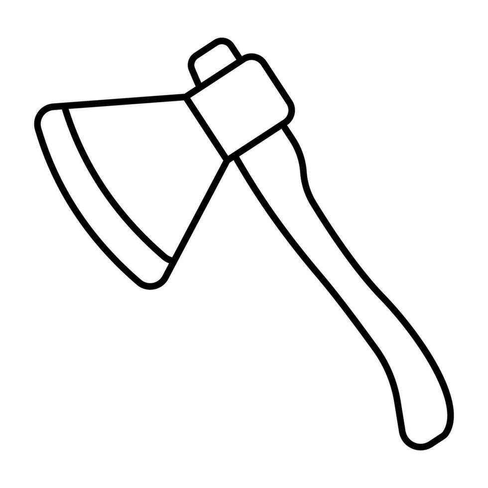 An icon design of axe vector