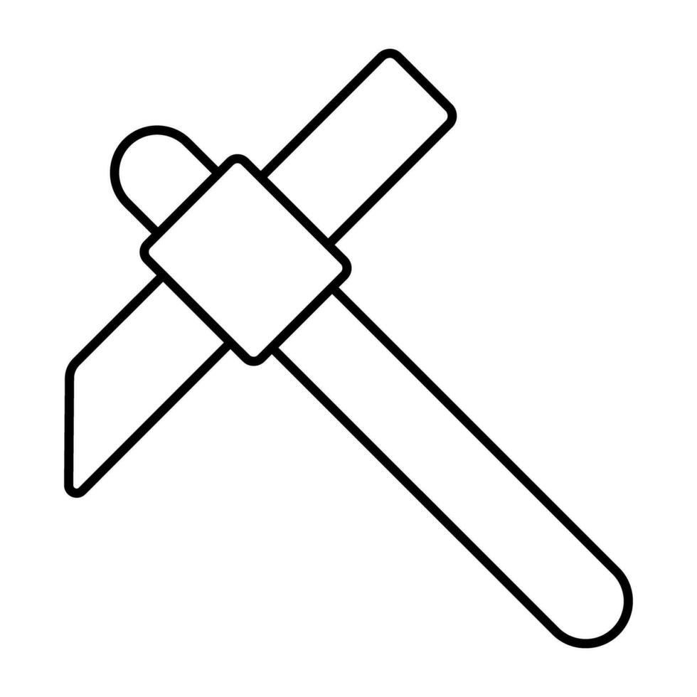 An icon design of axe vector