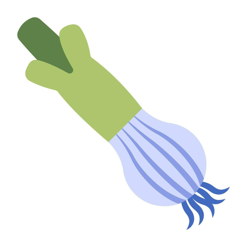 Modern design icon of green garlic vector