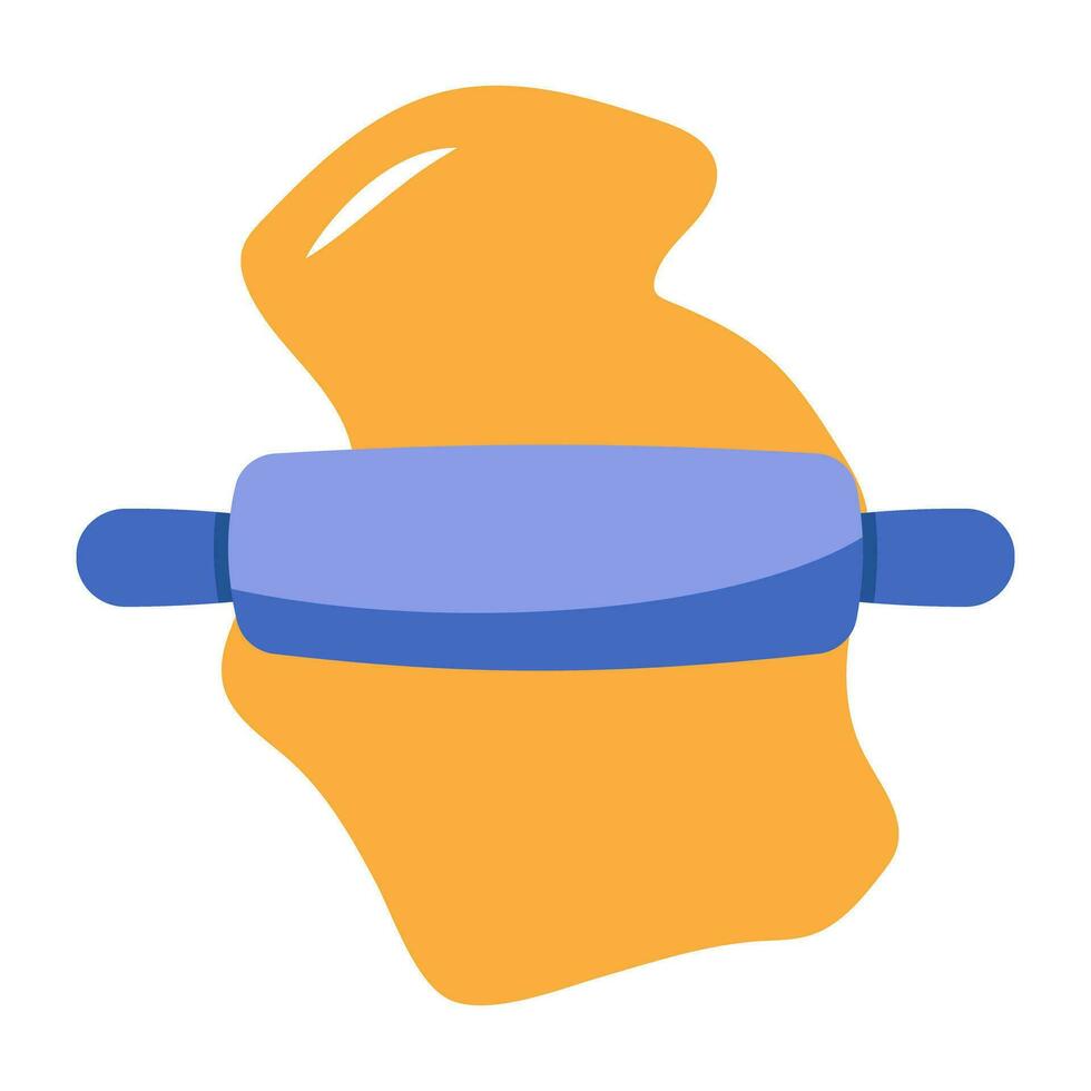 A unique design icon of dough roller vector