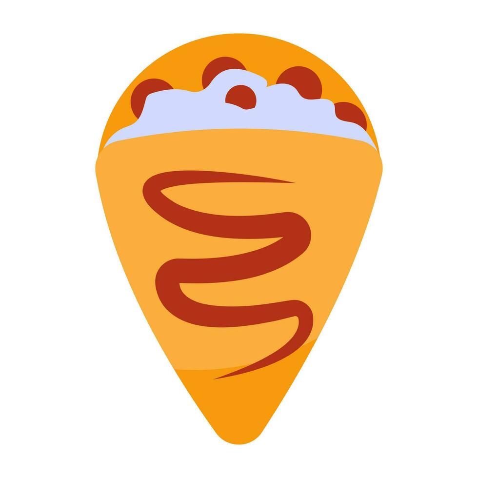 A trendy design icon of crepe vector