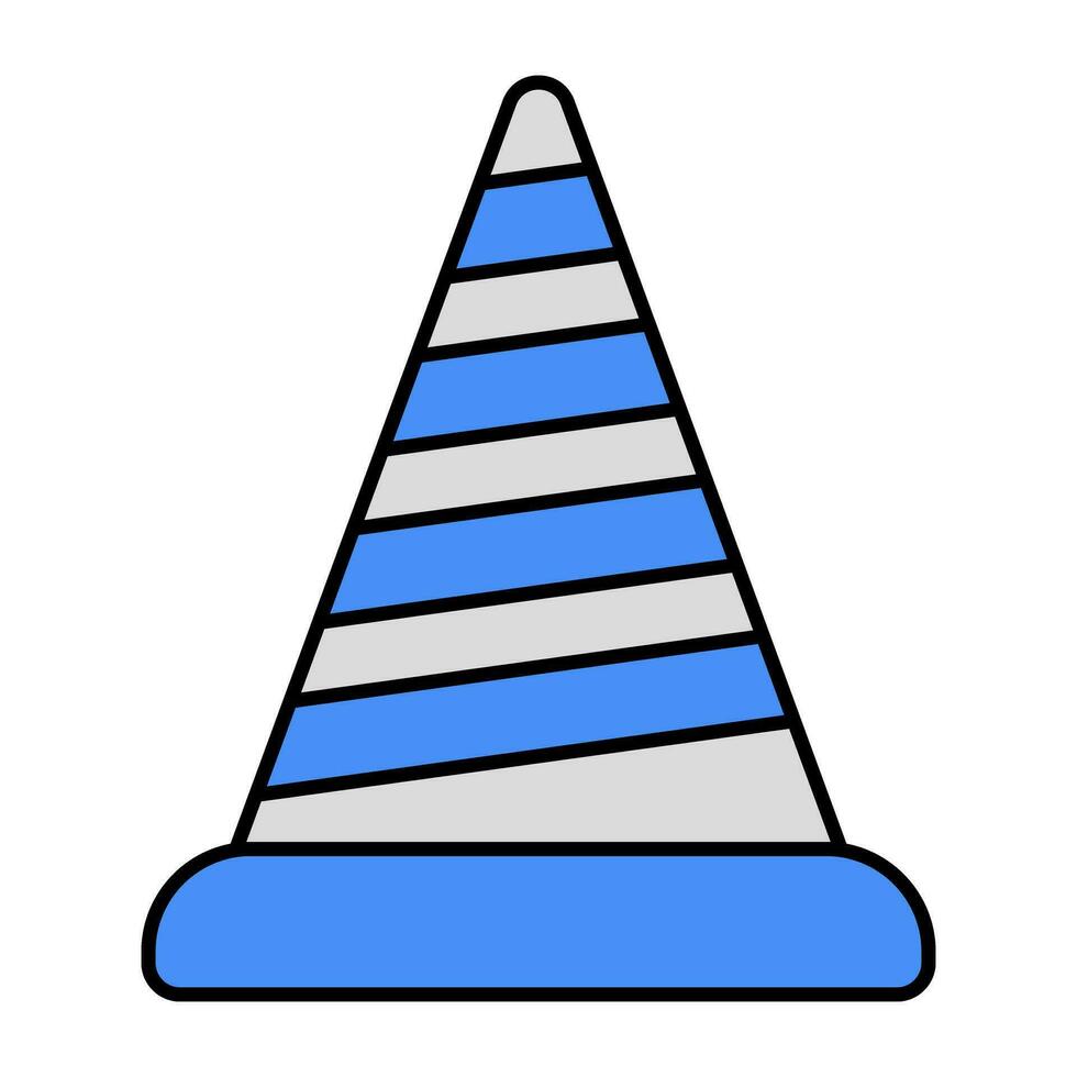 Trendy vector design of construction cone