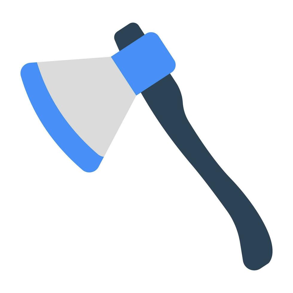 An icon design of axe vector