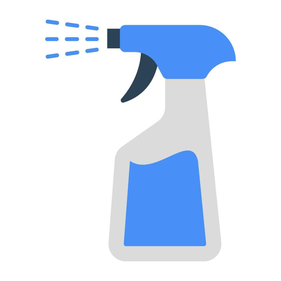 A creative design icon of cleaning spray vector