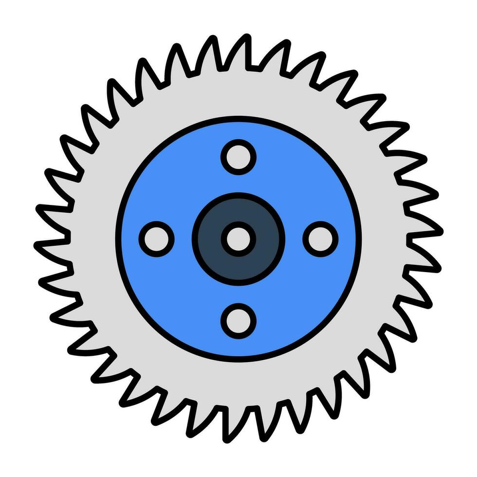 A woodcutting tool icon, vector design of saw