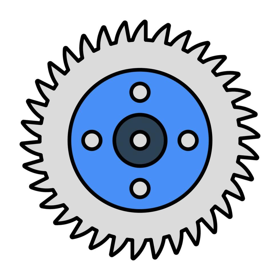 un icono de herramienta de corte de madera, diseño vectorial de sierra vector