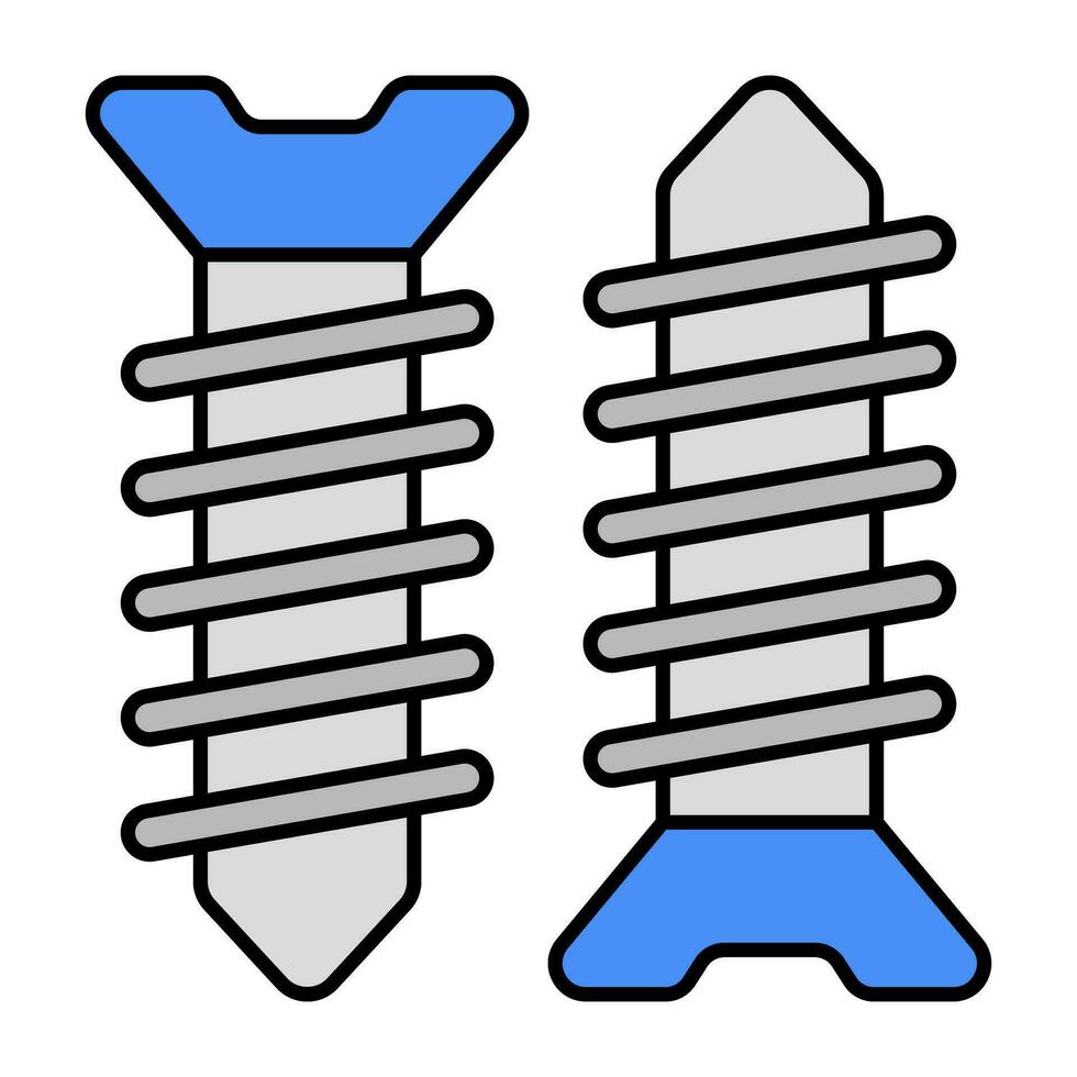 Unique design icon of screwbolt vector