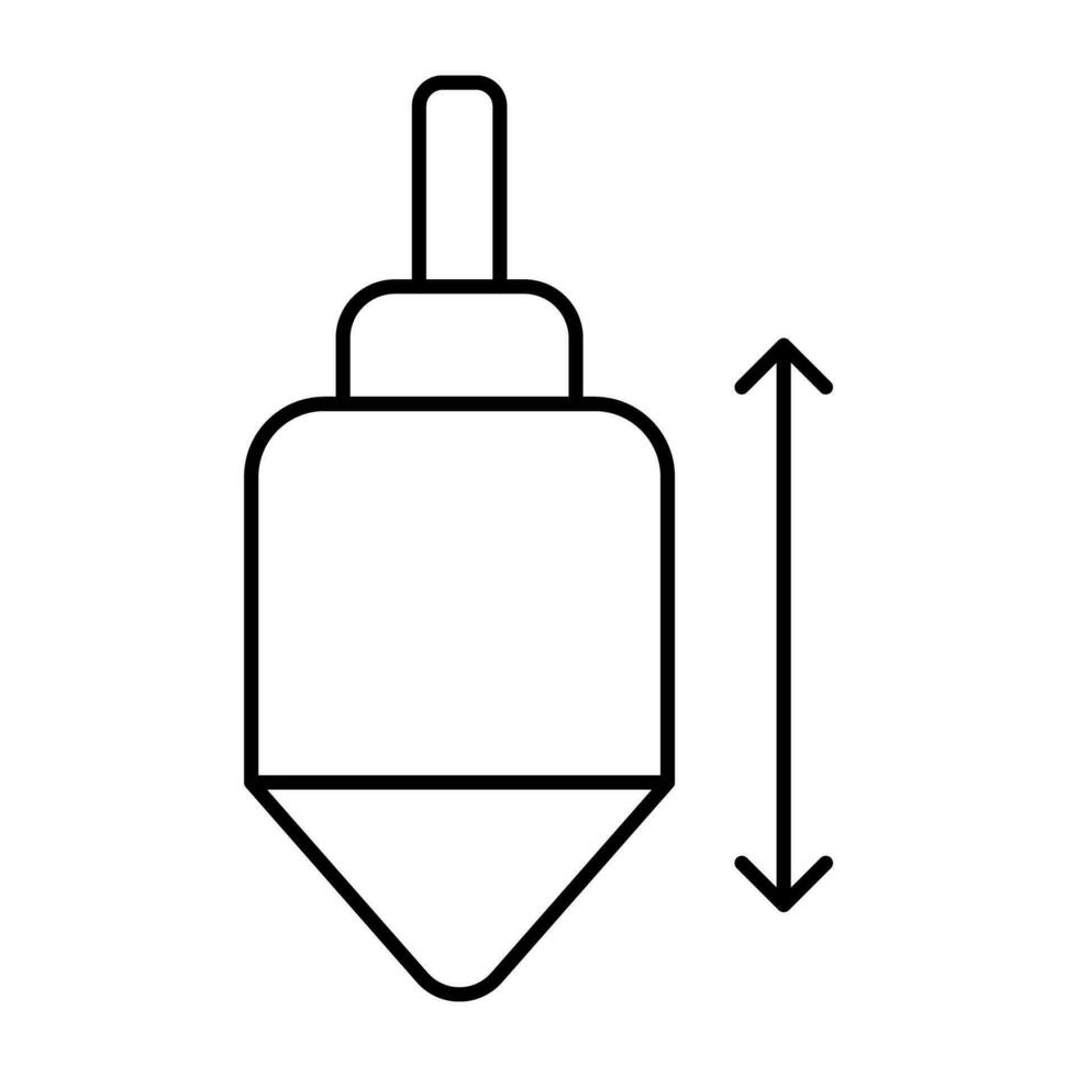 A trendy vector design of plumb bob