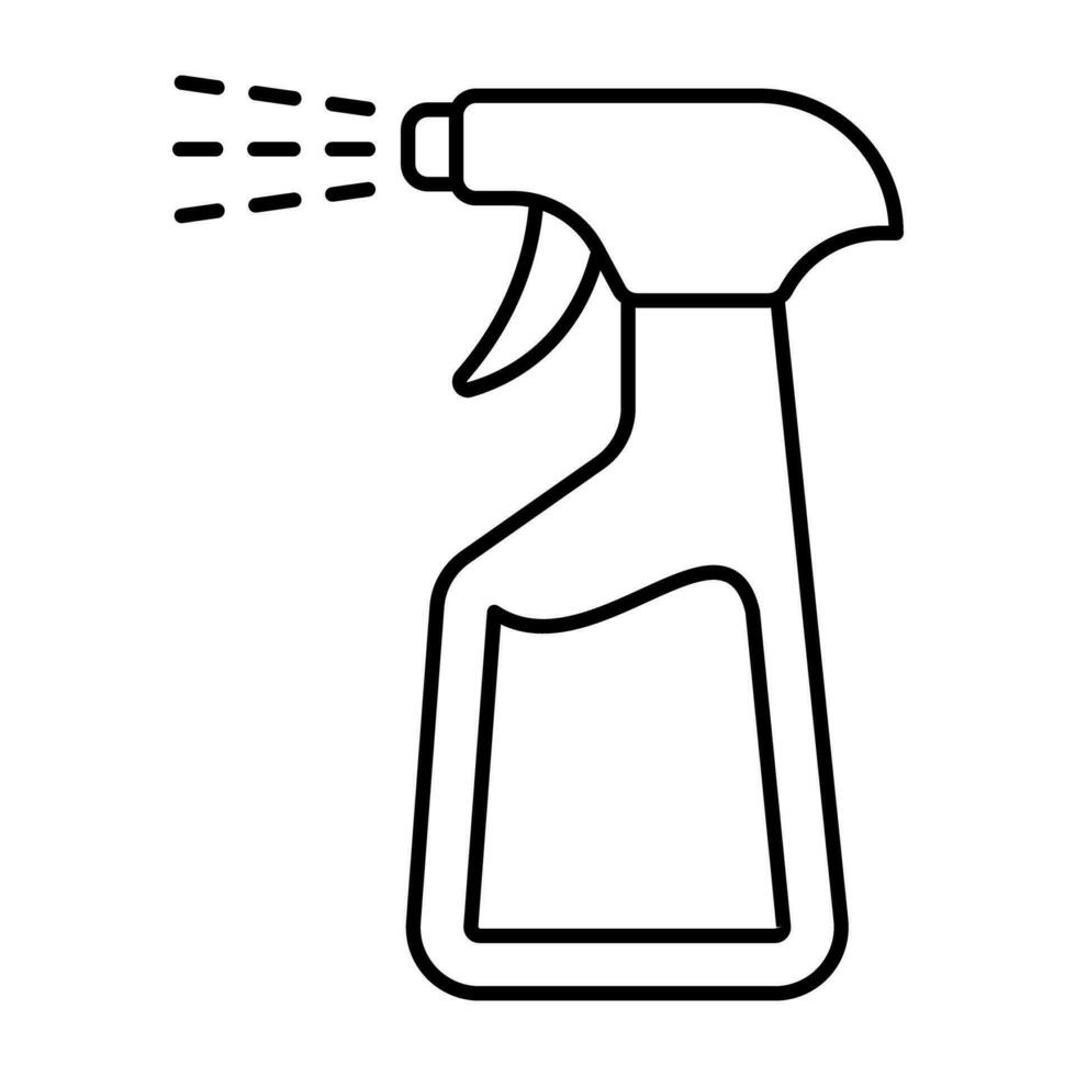 A creative design icon of cleaning spray vector
