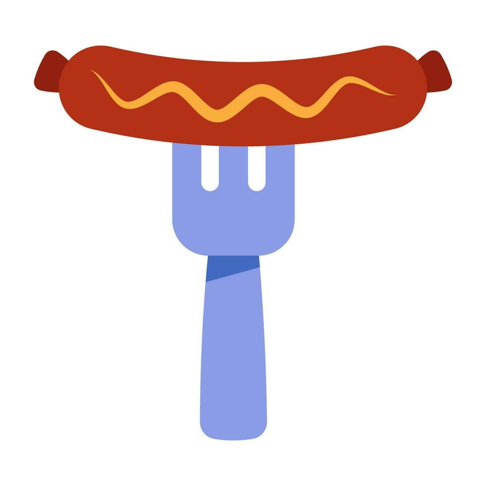 A unique design icon of sausage vector