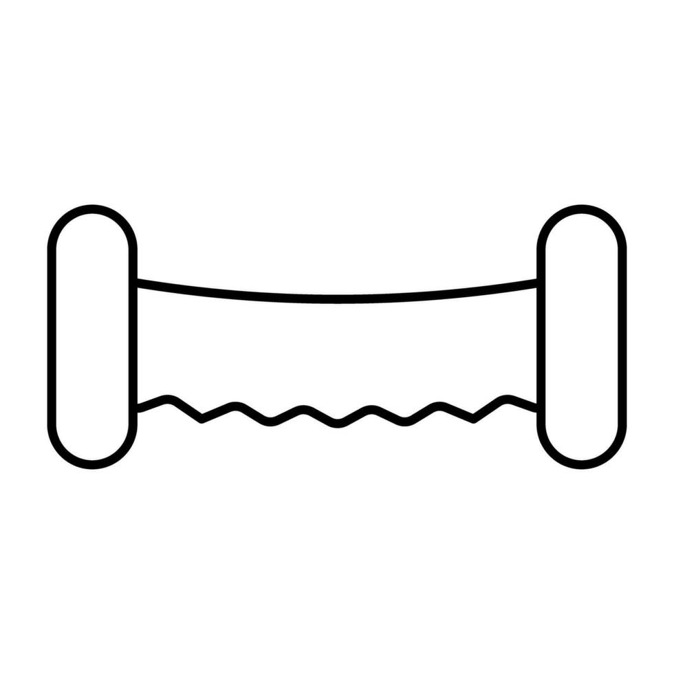 An icon design of stretching tool vector