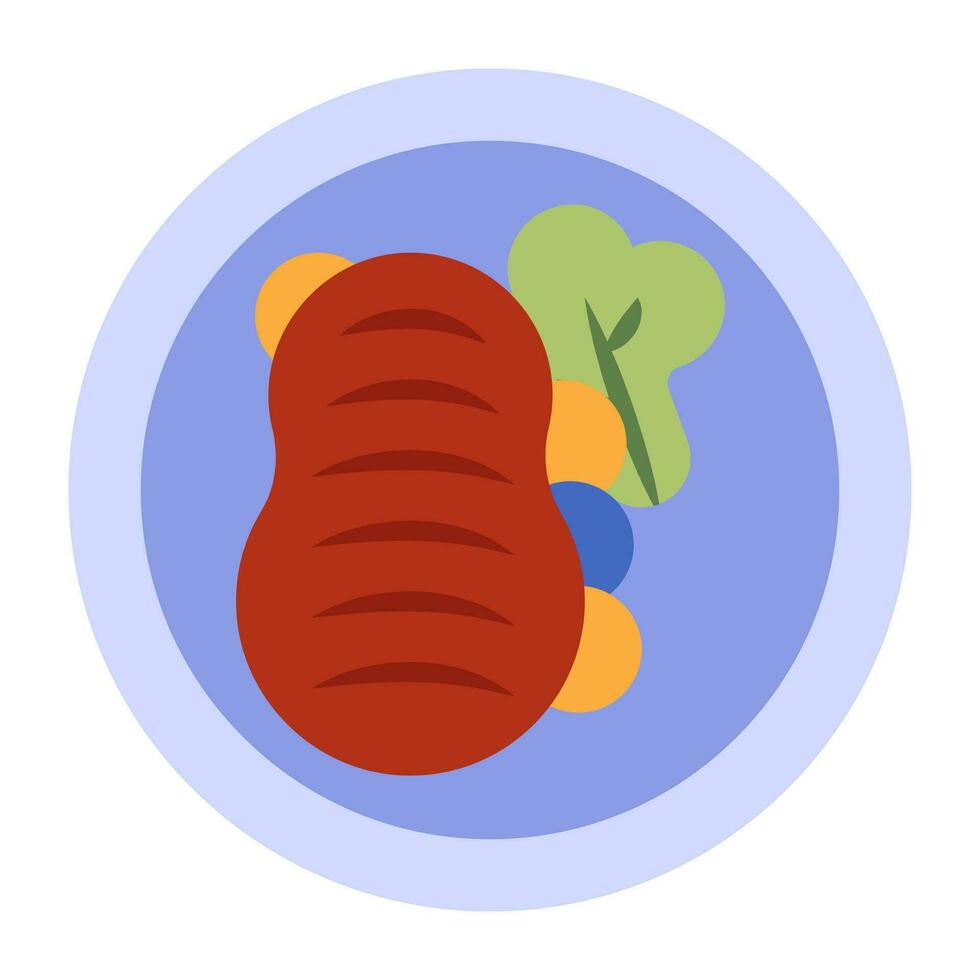 Creative design icon of steak vector