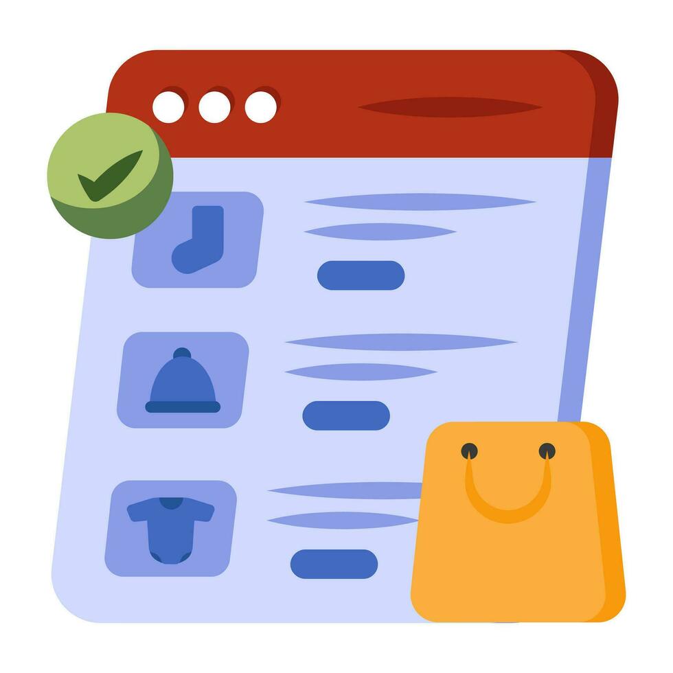 Perfect design icon of online shop vector