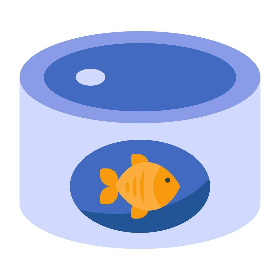 un icono diseño de Enlatado pescado vector
