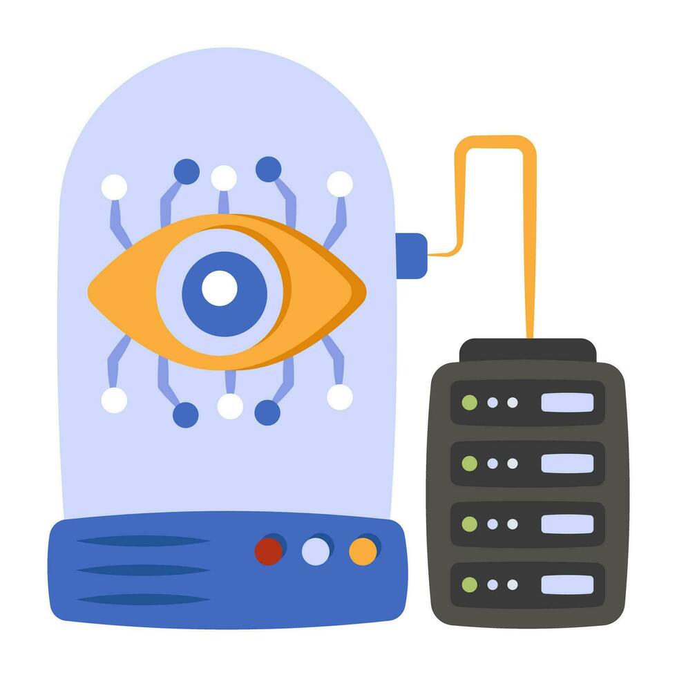 Premium download icon of cyber eye vector