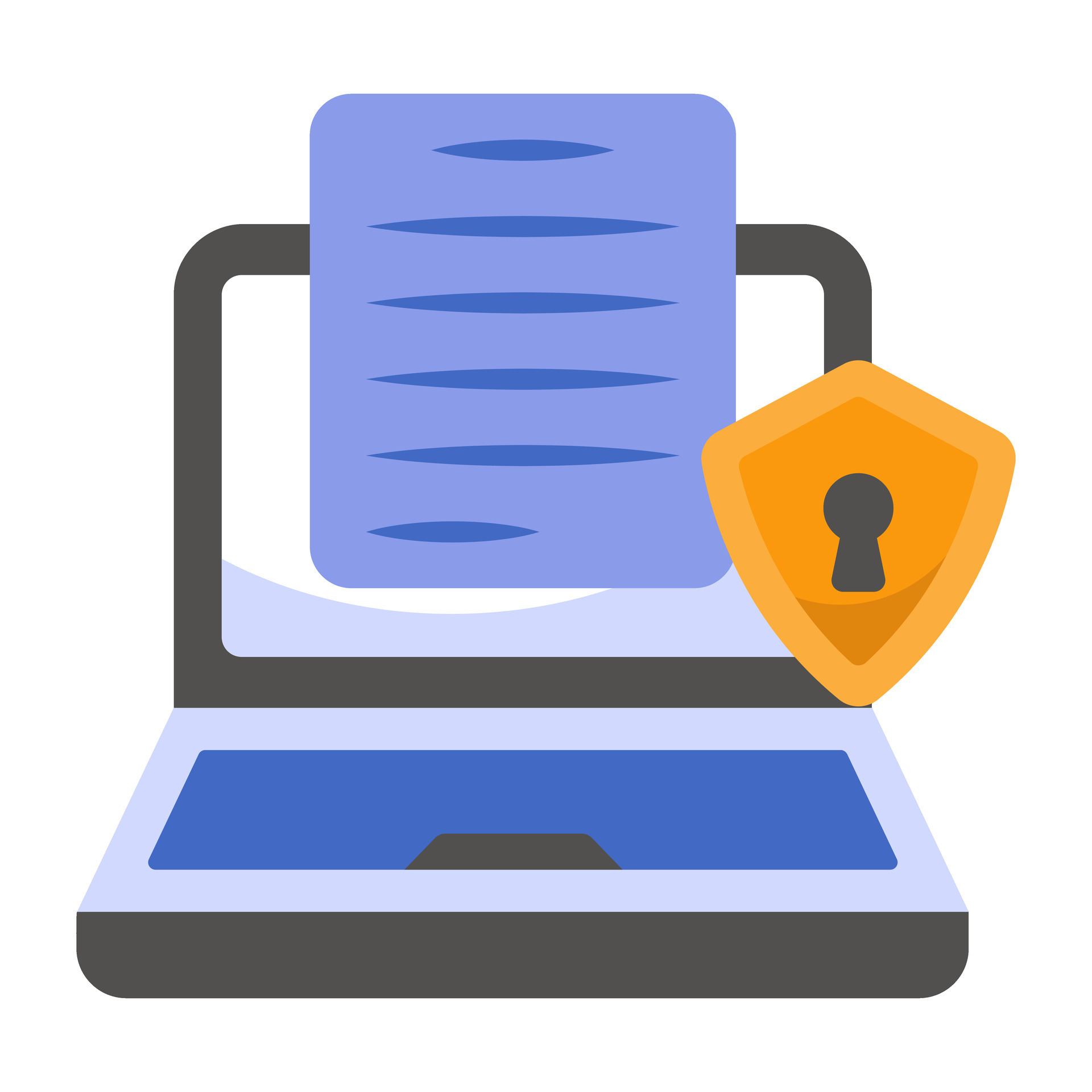 An icon design of secure file 34464324 Vector Art at Vecteezy