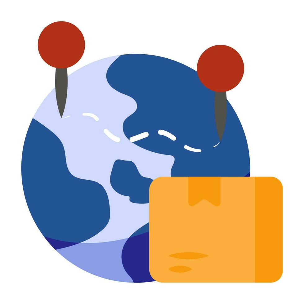 A perfect design icon of global delivery vector