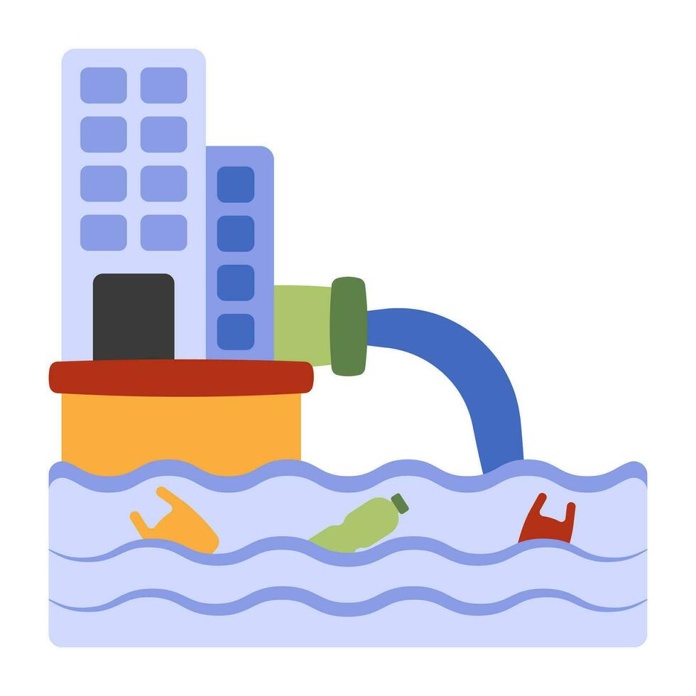 Premium download icon of wastewater vector