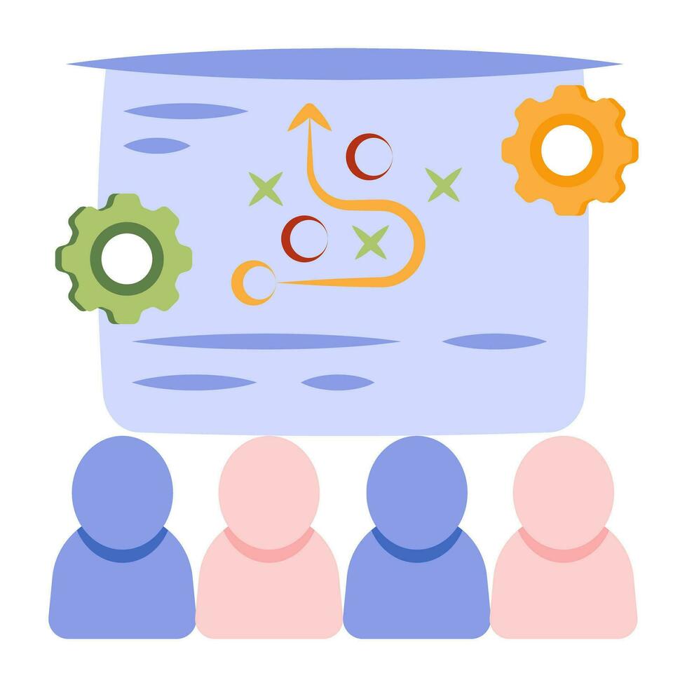 Vector design of strategic presentatio