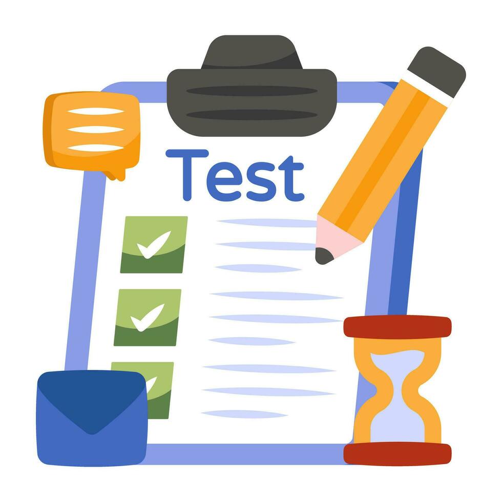 An icon design of job test vector