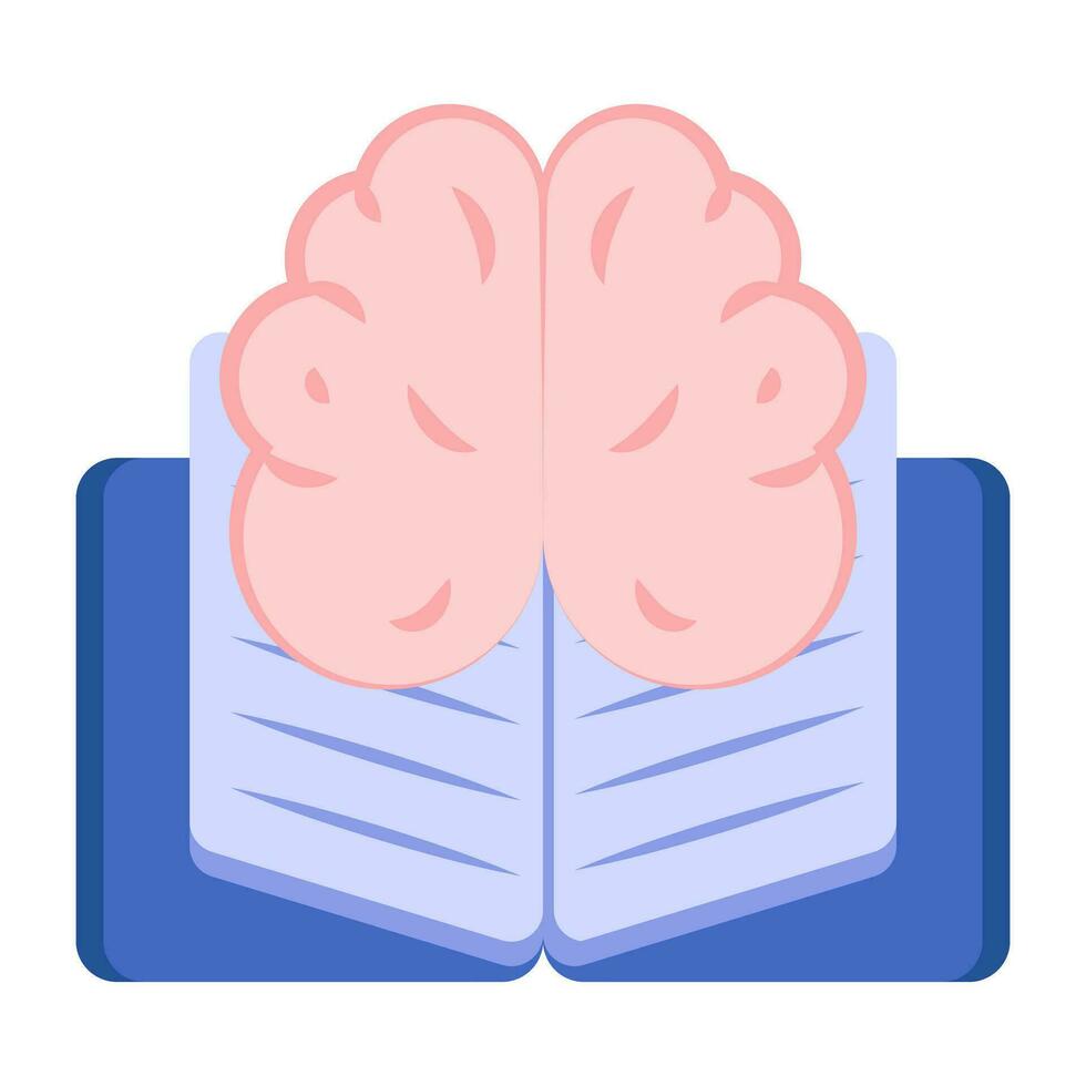 Modem design icon of ai book vector