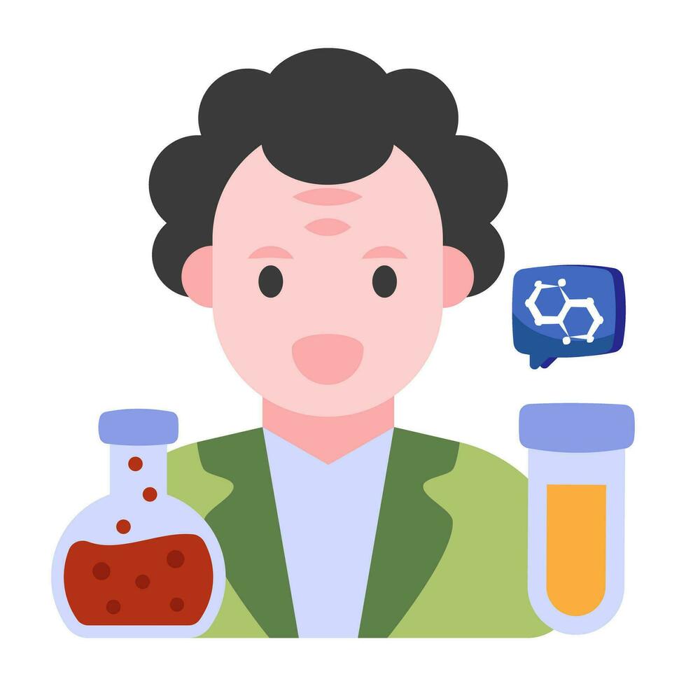 Premium download icon of scientist vector