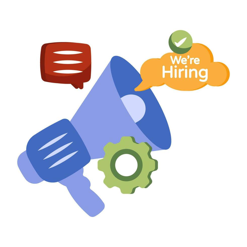 Creative design icon of job promotion vector
