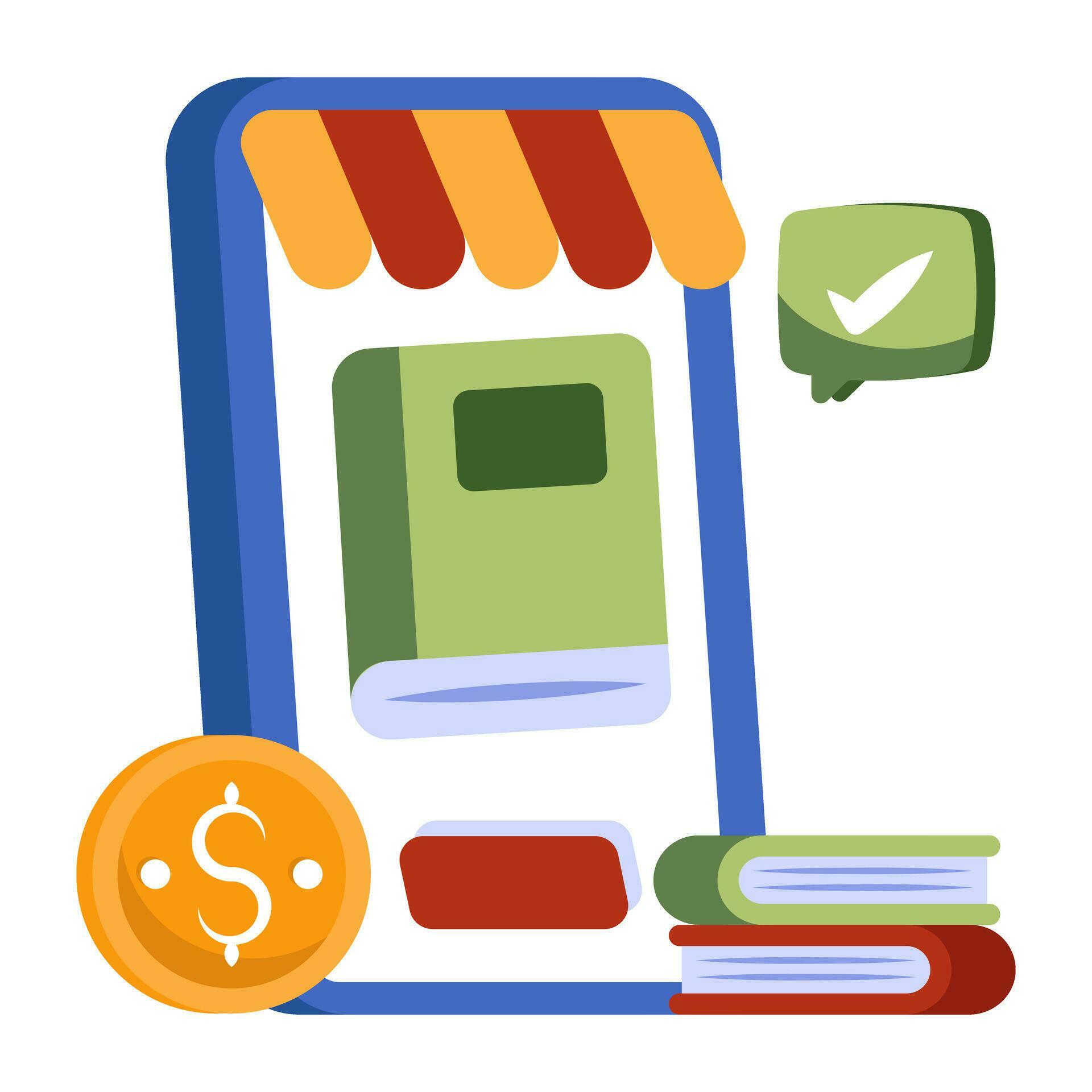 Trendy vector design of buy online book 34464479 Vector Art at Vecteezy