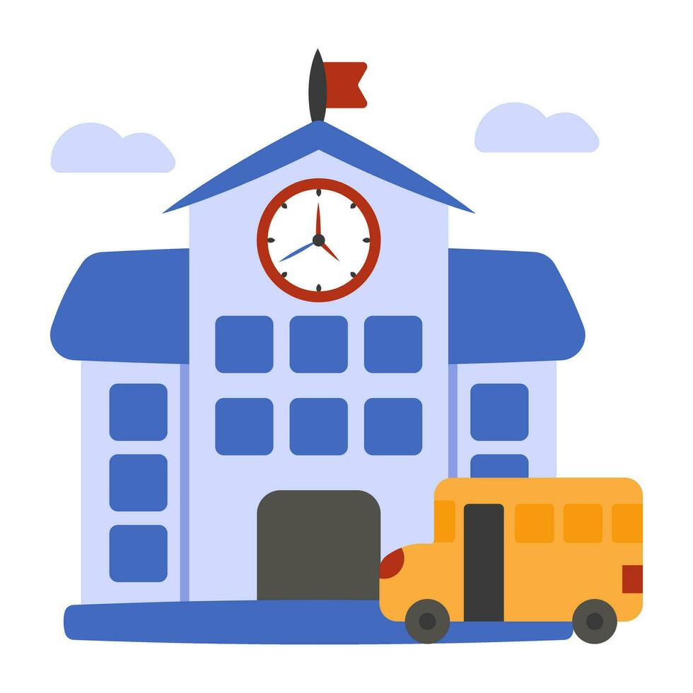 A perfect design icon of school building vector