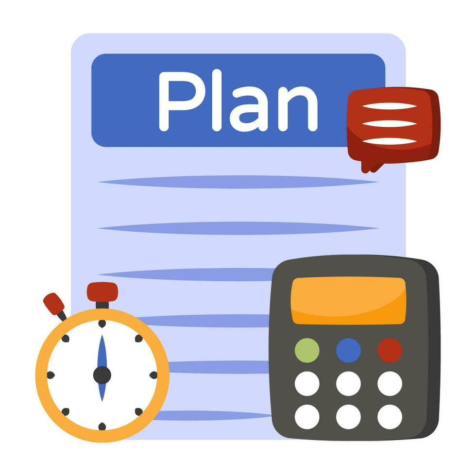 Modern design icon of budget plan vector