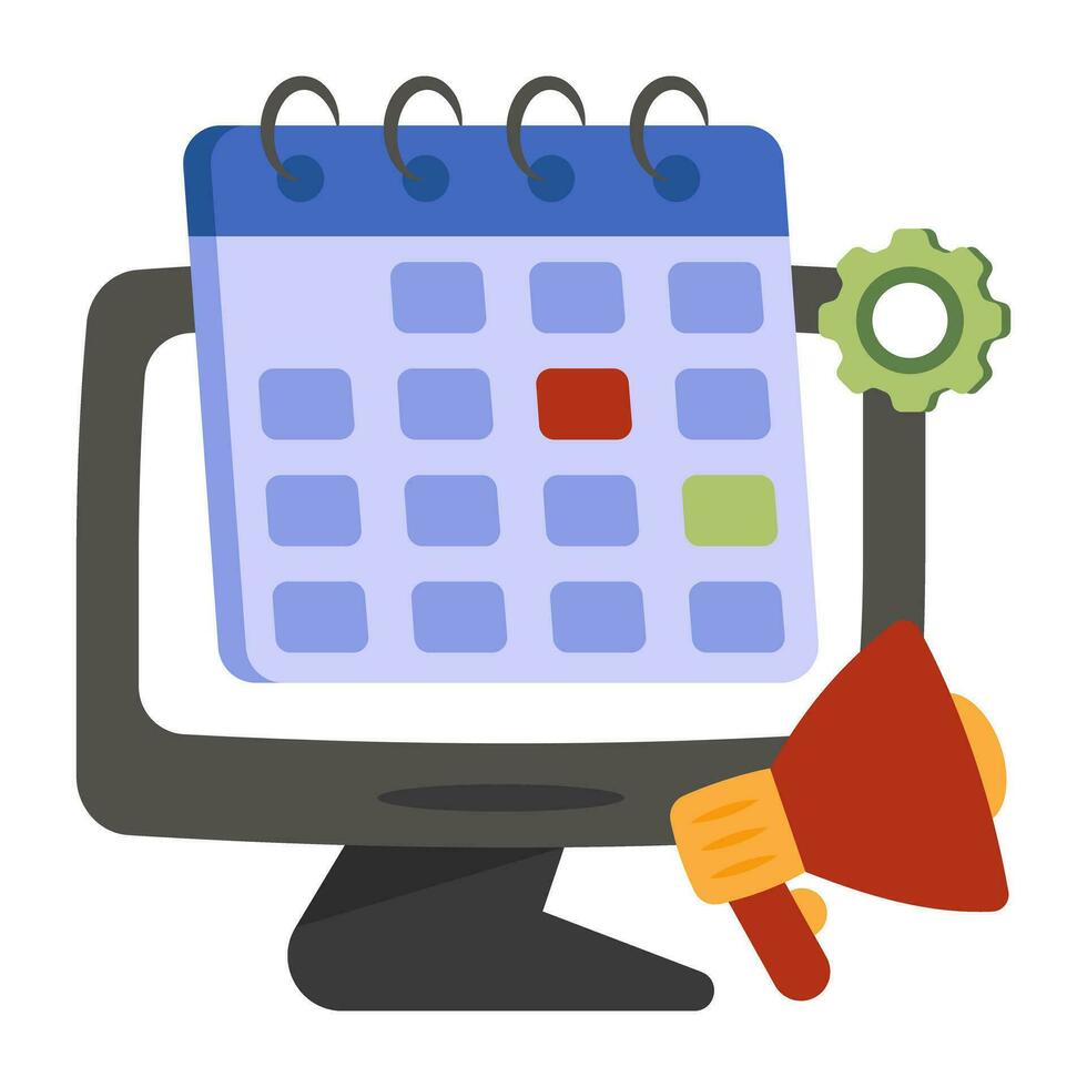 Perfect design icon of online schedule vector