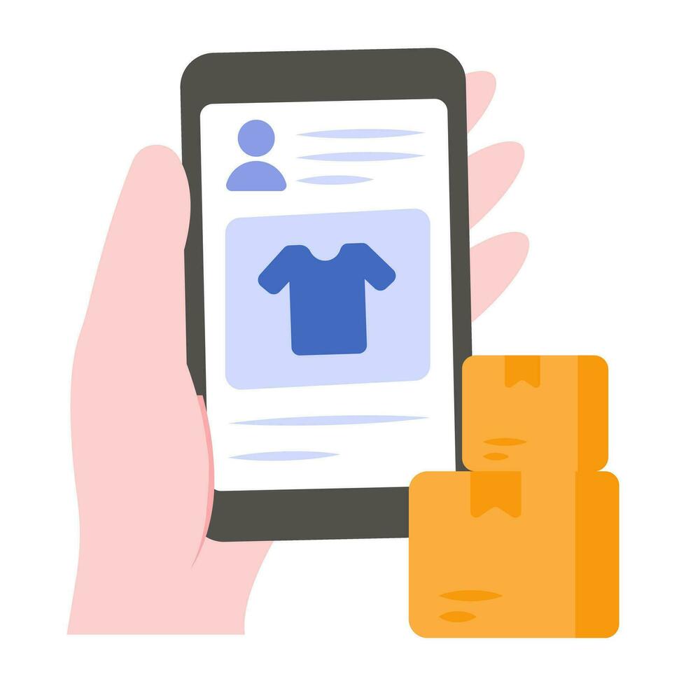 Vector design of mobile shopping